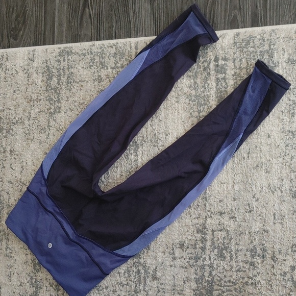 🔥🔥LULULEMON Color me Ombre Crop 21" 6 Blue - Picture 4 of 12